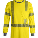 VIZABLE FR Hi-Vis Dual Hazard Long Sleeve T-Shirt - Type R Class 3