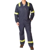 BM Flame Resistant Featherweight Navy Coveralls