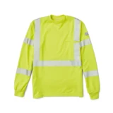 FR Hi Vis Class 3 ANSI Yellow Long Sleeve T-Shirt with Segmented